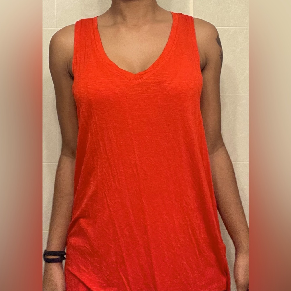 Red mid-thigh “Style & Co” tank top